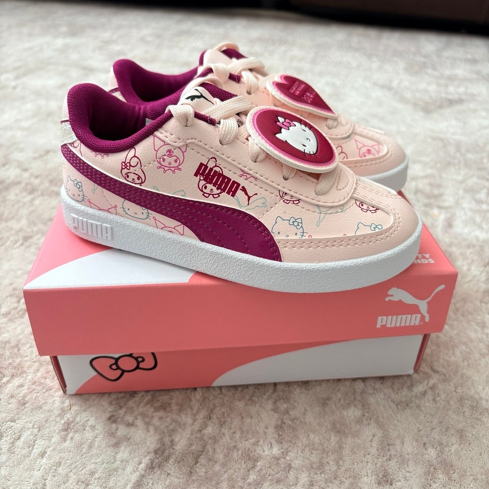 Puma Girls Hello Kitty Club Era Sneakers sz 11c New